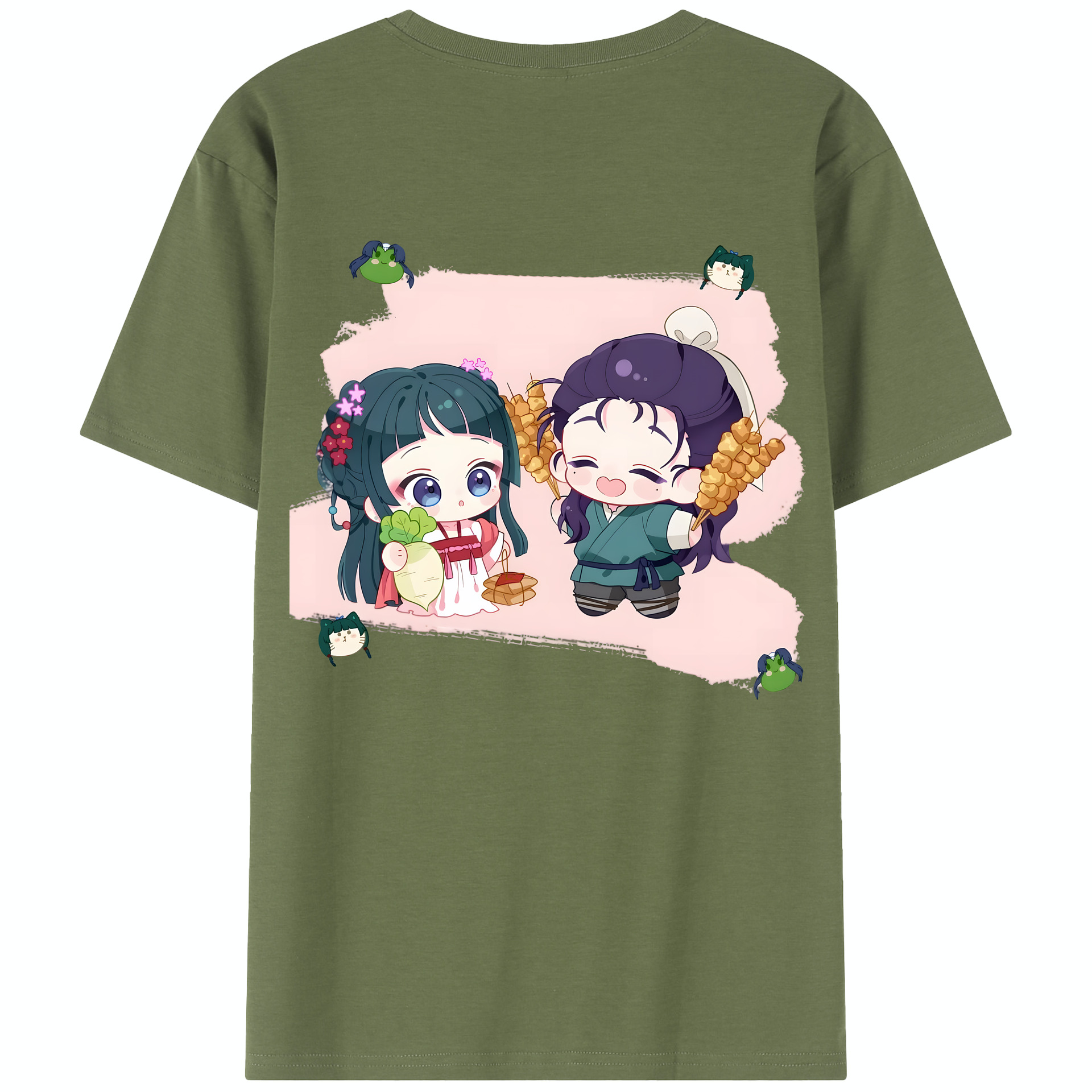 （画像用） 薬屋のひとりごと The Apothecary Diaries 綿100％半袖Tシャツ（背面プリント）
